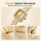 ⌚ LIMITED-TIME 50% OFF! ✨ Women's Drawstring Bracelet Watch – Square Face, Crystal Accents, Quartz Movement 💎