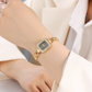 ⌚ LIMITED-TIME 50% OFF! ✨ Women's Drawstring Bracelet Watch – Square Face, Crystal Accents, Quartz Movement 💎