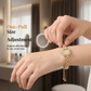 ⌚ LIMITED-TIME 50% OFF! ✨ Women's Drawstring Bracelet Watch – Square Face, Crystal Accents, Quartz Movement 💎