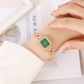 ⌚ LIMITED-TIME 50% OFF! ✨ Women's Drawstring Bracelet Watch – Square Face, Crystal Accents, Quartz Movement 💎