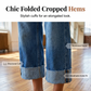 🎉 2026 Sale — Over 37,000 Sold! 👖 Women's Wide Leg Cropped Jeans – Triple-Button High Waist ✨