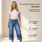 🎉 2026 Sale — Over 37,000 Sold! 👖 Women's Wide Leg Cropped Jeans – Triple-Button High Waist ✨