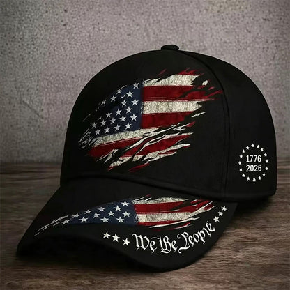 📢 LIMITED-TIME 50% OFF! ✨ Patriotic Baseball Cap – Distressed Flag Artwork, Structured Panels, One Size 🧢