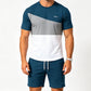 👕 LIMITED-TIME 50% OFF! ✨ Men's Color-Block T-Shirt & Shorts Set – Side Pockets, Breathable, Versatile 🔥