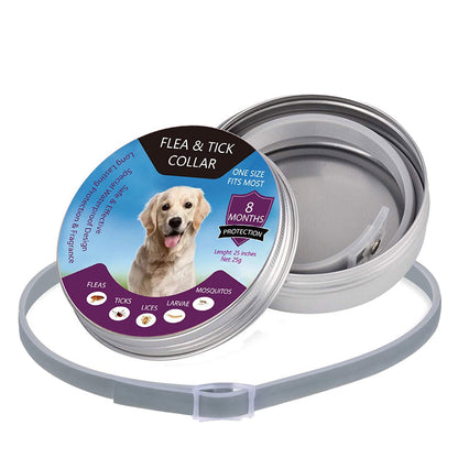 🐾 LIMITED-TIME 50% OFF! ✨ Flea & Tick Collar for Dogs & Cats – 8 Months Protection, Waterproof, Adjustable 🌿