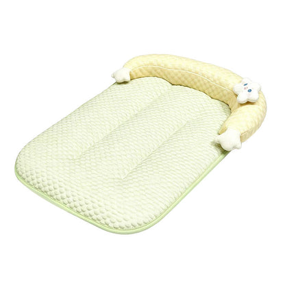 🐾 LIMITED-TIME 50% OFF! ❄️ Breathable Pet Mat for Dogs & Cats – Cooling Bed, Raised Edge Support, Cozy Style 🏠