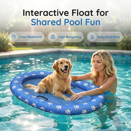 🐾 LIMITED-TIME 50% OFF! 🌊 Portable Inflatable Pet Pool Float – Puncture-Resistant, Grab Handles, Quick Deflate 🏊