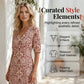👗 LIMITED-TIME 50% OFF! ✨ Women's V-Neck Printed Half-Sleeve Maxi Dress – A-Line, Paisley Print, Breathable 🌸