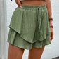 🩳 LIMITED-TIME 50% OFF! ✨ Women's Ruffle Layered Flowy Shorts – Skirt-Like Look, Elastic Waist, Breathable 🌸