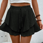 🩳 LIMITED-TIME 50% OFF! ✨ Women's Ruffle Layered Flowy Shorts – Skirt-Like Look, Elastic Waist, Breathable 🌸
