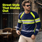 👕 LIMITED-TIME 50% OFF! ✨ Crewneck Color Block Long Sleeve T-Shirt – High-Contrast, Breathable, Athletic Fit 🔥