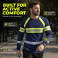 👕 LIMITED-TIME 50% OFF! ✨ Crewneck Color Block Long Sleeve T-Shirt – High-Contrast, Breathable, Athletic Fit 🔥