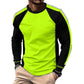 👕 LIMITED-TIME 50% OFF! ✨ Crewneck Color Block Long Sleeve T-Shirt – High-Contrast, Breathable, Athletic Fit 🔥