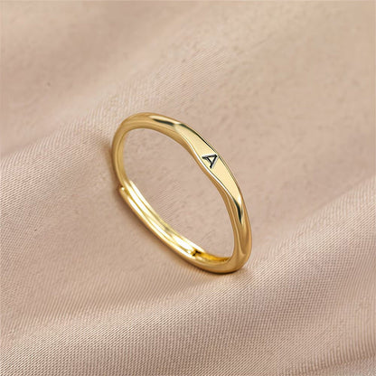 🎉 2026 Sale — Over 31,000 Sold! 💍 Minimalist Initial Ring for Everyday Elegance – Adjustable Open Band ✨