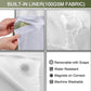 🚿 LIMITED-TIME 50% OFF! ✨ Waffle Pattern Shower Curtain – Double Waterproof, Snap Buttons, Clear Top Window 🛁