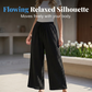 👖 LIMITED-TIME 50% OFF! ✨ Women's Elastic Waist Cotton Loungewear Pants – Crinkled Texture, Wide Leg, Breathable 🌿