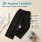👖 LIMITED-TIME 50% OFF! ✨ Women's Elastic Waist Cotton Loungewear Pants – Crinkled Texture, Wide Leg, Breathable 🌿