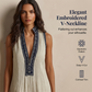 👗 LIMITED-TIME 50% OFF! ✨ Women's Sleeveless V-Neck Wide-Leg Jumpsuit – Ethnic Embroidery, Cotton-Linen, Versatile 🌸