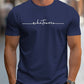 👕 LIMITED-TIME 50% OFF! ✨ Men's Summer Graphic Print Crew Neck T-Shirt – Minimalist Script, Athletic Fit, Breathable 🔥