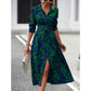 👗 LIMITED-TIME 50% OFF! ✨ Multi-Color Printed Shirt Dress – Waist Belt, Slit Hem, All-Day Comfort 🌸