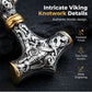🎉 2026 Sale — Over 51,000 Sold! ⚡ Viking Thor Hammer Pendant Necklace – Stainless Steel Byzantine Chain 🛡️