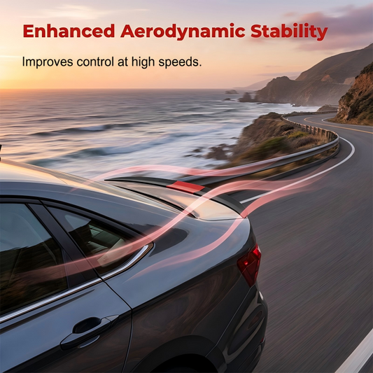 🚗 LIMITED-TIME 50% OFF! ✨ Car Downforce Rear Spoiler – ABS, 3-Piece Adjustable, No-Drill Install 🏁