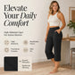 Women's High-Waisted Stretch Cropped Pants
