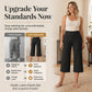 Women's High-Waisted Stretch Cropped Pants