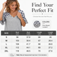 Women's Casual Leopard Print V-Neck Top