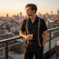 👔 LIMITED-TIME 50% OFF! ✨ Men's Breathable Shirt & Pants 2-Piece Set – Gold Trim, Relaxed Fit, Vacation Ready 🌴