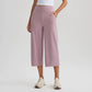 👖 LIMITED-TIME 50% OFF! ✨ Women's High-Waist Wide-Leg Capri Pants – Tummy Control, Slant Pockets, Stretch Fabric 🌿