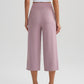👖 LIMITED-TIME 50% OFF! ✨ Women's High-Waist Wide-Leg Capri Pants – Tummy Control, Slant Pockets, Stretch Fabric 🌿