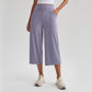 👖 LIMITED-TIME 50% OFF! ✨ Women's High-Waist Wide-Leg Capri Pants – Tummy Control, Slant Pockets, Stretch Fabric 🌿