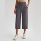 👖 LIMITED-TIME 50% OFF! ✨ Women's High-Waist Wide-Leg Capri Pants – Tummy Control, Slant Pockets, Stretch Fabric 🌿
