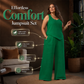 👗 LIMITED-TIME 50% OFF! ✨ Women's Plus Size Textured Tank & Relaxed Fit Pants Set – U-Neck, Pockets, Wide Leg 🌿