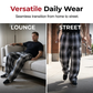 👖 LIMITED-TIME 50% OFF! ✨ Men's Retro Plaid Loose Fit Cargo Pants – Wide Leg, Cargo Pockets, Drawstring Waist 🌿