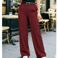👖 LIMITED-TIME 50% OFF! ✨ Draped Wide-Leg Trousers – High-Waisted, Fluid Textile, Visually Elongating 🌿