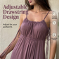 👗 LIMITED-TIME 50% OFF! ✨ Women's Drawstring Spaghetti Strap Dress – Loose Fit, Breathable, Vacation Ready 🌸