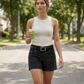 🩳 LIMITED-TIME 50% OFF! ✨ Women's Casual Stretch Shorts with Utility Pockets – Comfort Fit, Functional Storage, Everyday Style 🌿