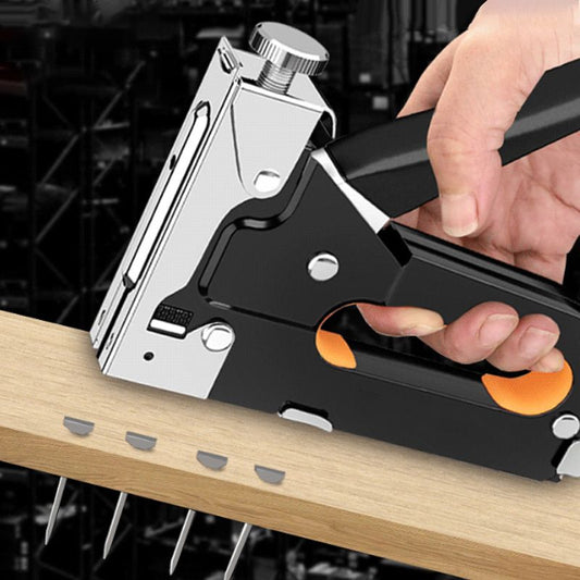 🔨 LIMITED-TIME 50% OFF! ✨ 3-in-1 Woodworking Staple Nail Tool – Manual, Alloy Steel, Adjustable Pressure 🛠️