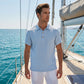 👔 2026 Sale — Over 75,000 Sold!🔥Men's Linen Casual Breathable Short Sleeve Collared Shirt
