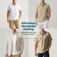 👔 2026 Sale — Over 75,000 Sold!🔥Men's Linen Casual Breathable Short Sleeve Collared Shirt