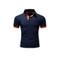 👔 LIMITED-TIME 50% OFF! ✨ Men's Contrast Trim Short Sleeve Collared Shirt – Refined Collar, Modern Accents, Versatile Style 🔷