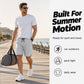 🩳 LIMITED-TIME 50% OFF! ✨ Men's Quick Dry Sports Shorts with Zipper Pockets – Breathable, Stretch, Zip Pocket 🏃