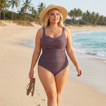 👙 LIMITED-TIME 50% OFF! ✨ Women's Classic Plus-Size One-Piece Swimsuit