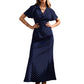 👗 LIMITED-TIME 50% OFF! ✨ Women's V-Neck Polka Dot Maxi Dress – Flutter Sleeves, Form-Fitting, Breathable 🎀