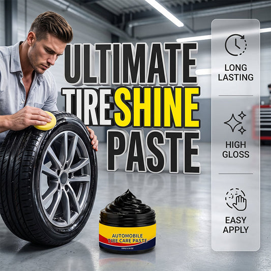 🚗 LIMITED-TIME 50% OFF! ✨ Car Tire Restorer and Shine Paste – Deep Restoration, UV Protection, High Gloss 💎