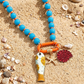 🎉 2026 Sale — Over 46,000 Sold! 📿 Vibrant Boho Coastal Beaded Necklace – Fish & Starfish Charms 🌊