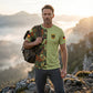 Men's Camouflage Patchwork Crewneck T-Shirt