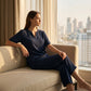 🥳2026 HOT SALE🥳💞50K+ SOLD!✨ 💝  Women's V-Neck Top & Wide-Leg Pants Set👚👖